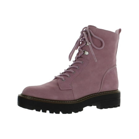 Sam Edelman Womens Lue Suede Lugged Sole Combat & Lace-up Boots
