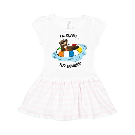 Inktastic I m Ready For Summer Otter Gift Toddler Girl Dress