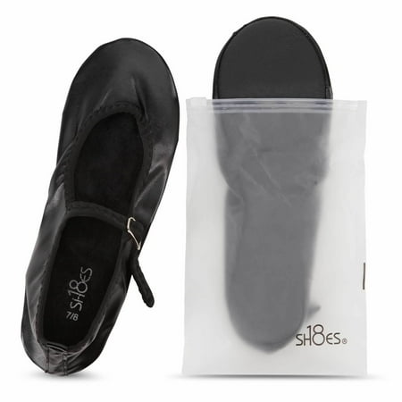 Shoes 18 Womens Foldable China Doll Mary Jane Shoes Ballerina Ballet Flats with Carrying Case 1826 Black PU 7
Shoes 18 Womens Foldable China Doll Mary Jane Shoes Ballerina Ballet Flats with Carrying Case 1826 Black PU 7