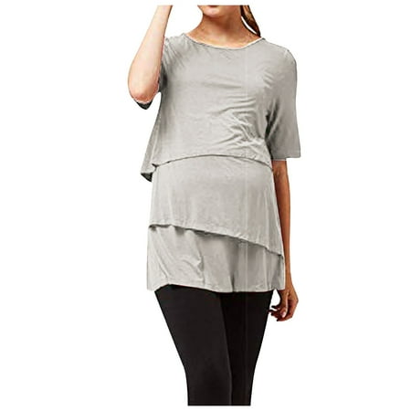 Xysaqa Cute Tops For Women Dressy Tops For Women Women s Maternity Lactation T-Shirt Solid Round Neck Top White Summer Tops For Women 2023 Trendy On Clearance
Xysaqa Cute Tops For Women Dressy Tops For Women Women s Maternity Lactation T-Shirt Solid Round Neck Top White Summer Tops For Women 2023 Trendy On Clearance