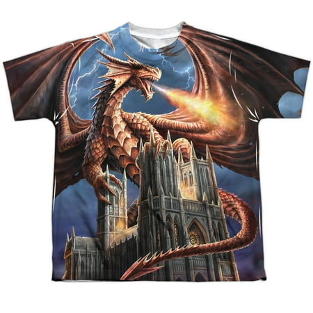Anne Stokes - Dragons Fury - Youth Short Sleeve Shirt - X-Large