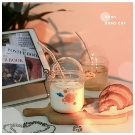 Clear Milk Juice Cup with Straw and Lid High Borosilicate Glass Durable Cup for Friends Family Coworkers
Clear Milk Juice Cup with Straw and Lid High Borosilicate Glass Durable Cup for Friends Family Coworkers