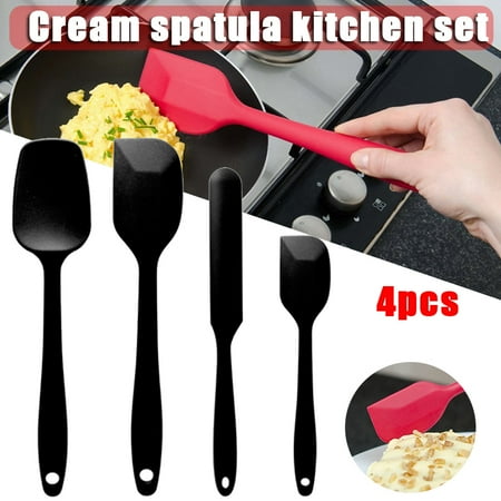Silicone Spatula Set 4 Pcs Red/Black Heat-Resistant Rubber Spatulas Baking Utensils for Non-stick
Silicone Spatula Set 4 Pcs Red/Black Heat-Resistant Rubber Spatulas Baking Utensils for Non-stick
