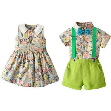 ESHOO 2Pcs Toddler Baby Boys Girls Brother and Sister Matching Outfits Set Kids Shirts Top + Solid Shorts 3M-5T
ESHOO 2Pcs Toddler Baby Boys Girls Brother and Sister Matching Outfits Set Kids Shirts Top + Solid Shorts 3M-5T