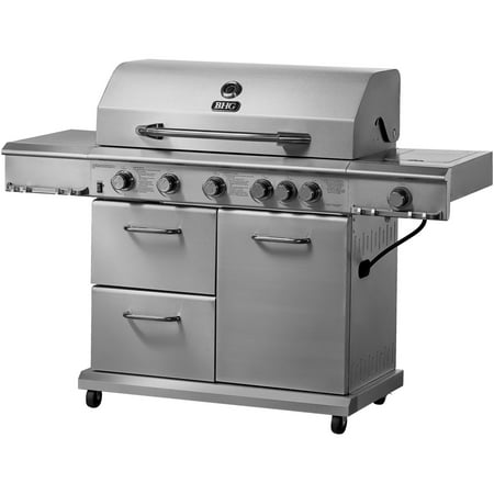 Better Homes and Gardens 6-Burner Gas Grill, Stainless Steel