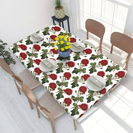Home Deluxe Tablecloth Roses Vintage Background Pattern (2) Waterproof Elastic Rim Edged Table Cover- For Christmas Parties And Picnics 4ft
Home Deluxe Tablecloth Roses Vintage Background Pattern (2) Waterproof Elastic Rim Edged Table Cover- For Christmas Parties And Picnics 4ft