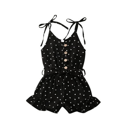 Toddler Baby Girl Summer Romper Strap Sleeveless Button Romper Jumpsuit One Piece Halter Heart Love Short Playsuit Overalls
Toddler Baby Girl Summer Romper Strap Sleeveless Button Romper Jumpsuit One Piece Halter Heart Love Short Playsuit Overalls