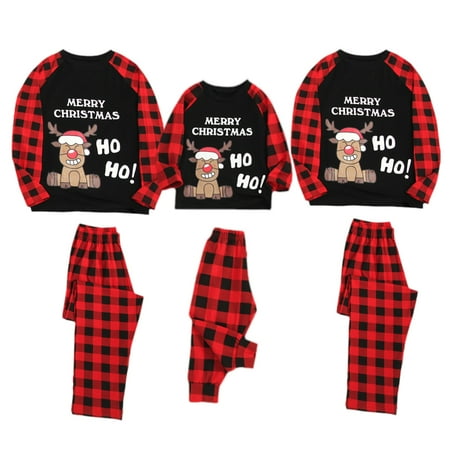 Gyratedream Family Matching Christmas PJ s Cotton Long Sleeve Rudolph Tops Buffalo Plaid Pants 2-Piece Sleepwear
Gyratedream Family Matching Christmas PJ s Cotton Long Sleeve Rudolph Tops Buffalo Plaid Pants 2-Piece Sleepwear