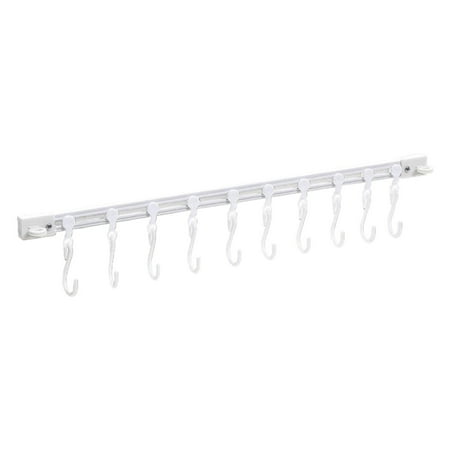 Hxdcxing Command Hooks Multifunctional Slide Rail Hook Key Hook Track Wall Mounted Kitchen Utensil Rack with 10 Hooks Hanging Pot Rack Hanger Adhesive Coat Hook Rail Multi Purpose Rail Hook for Kitc
Hxdcxing Command Hooks Multifunctional Slide Rail Hook Key Hook Track Wall Mounted Kitchen Utensil Rack with 10 Hooks Hanging Pot Rack Hanger Adhesive Coat Hook Rail Multi Purpose Rail Hook for Kitc