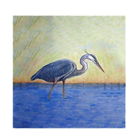 Betsy Drake TS027 52 in. Blue Heron Square Table Cloth