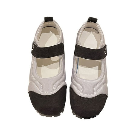 Daeful Ladies Casual Shoes Comfort Flats Round Toe Mary Jane Walking Fashion Magic Tape Ankle Strap Sneakers Gray 6.5
Daeful Ladies Casual Shoes Comfort Flats Round Toe Mary Jane Walking Fashion Magic Tape Ankle Strap Sneakers Gray 6.5
