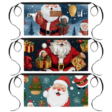 Santa Claus Three-Pocket Printed Half Apron for Short Aprons Waitress Aprons Cleaning Aprons
Santa Claus Three-Pocket Printed Half Apron for Short Aprons Waitress Aprons Cleaning Aprons