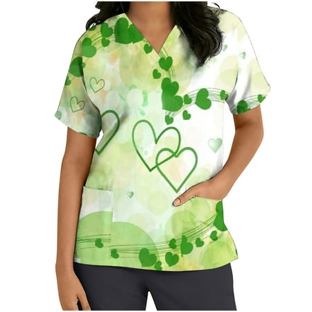 St. Patrick s Day Scrubs Top Hiking Short Sleeve Blouse Womens Plus Size Cute Slimming t Shirts
St. Patrick s Day Scrubs Top Hiking Short Sleeve Blouse Womens Plus Size Cute Slimming t Shirts