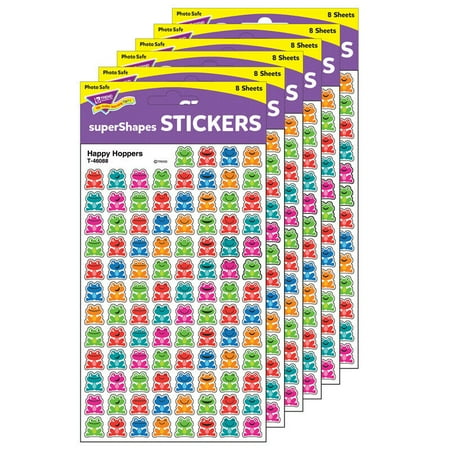 TREND ENTERPRISES INC 6 PK HAPPY HOPPERS STICKERS 6088BN