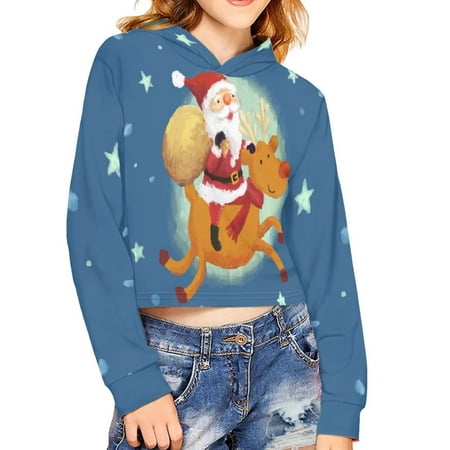 Renewold Merry Christmas Hoodies for Kids Girls 13-14 Years Present Santa Graphic Crop Tops Long Sleeve Pullover Sweatshirts Soft Comfortable Clothes Vacation Outgoing Streets Shirts
Renewold Merry Christmas Hoodies for Kids Girls 13-14 Years Present Santa Graphic Crop Tops Long Sleeve Pullover Sweatshirts Soft Comfortable Clothes Vacation Outgoing Streets Shirts