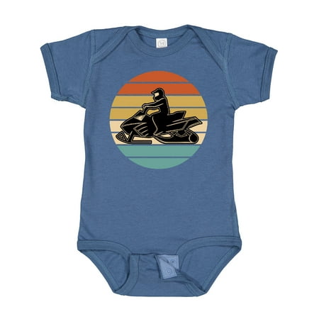 Inktastic Snowmobile Retro Sunset Gift Baby Boy or Baby Girl Bodysuit
