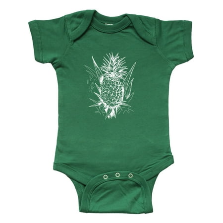 Inktastic Unpicked Pineapple in White Gift Baby Boy or Baby Girl Bodysuit
