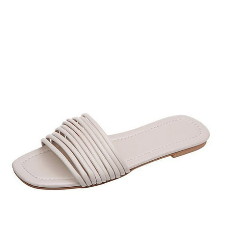 Dpityserensio Women s Flat Bottomed Square Toe Shoes Comfortable Slippers Open Toe Sandals White 7.5(40)
Dpityserensio Women s Flat Bottomed Square Toe Shoes Comfortable Slippers Open Toe Sandals White 7.5(40)