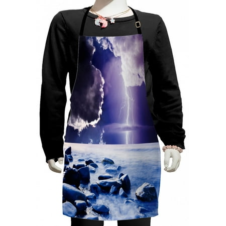 Nature Kids Apron Dark Ominous Rain Clouds with Mystic Sky Scenery with Electrical Thunder Photo Boys Girls Apron Bib with Adjustable Ties for Cooking Baking Painting Blue Purple by Ambesonne
Nature Kids Apron Dark Ominous Rain Clouds with Mystic Sky Scenery with Electrical Thunder Photo Boys Girls Apron Bib with Adjustable Ties for Cooking Baking Painting Blue Purple by Ambesonne