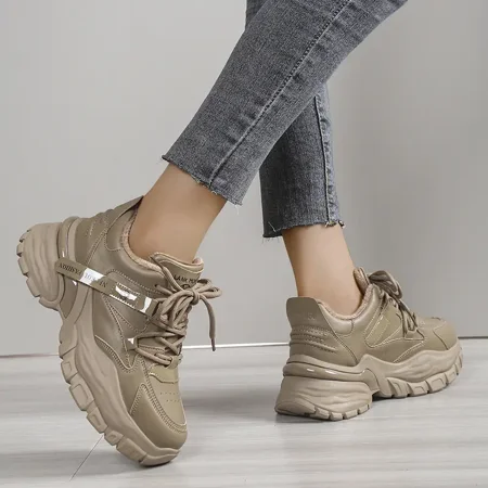 Women‘s Chunky Lace-Up Sneakers Autumn & Winter Thick Soled Shoes Women‘s Footwear
Women‘s Chunky Lace-Up Sneakers Autumn & Winter Thick Soled Shoes Women‘s Footwear