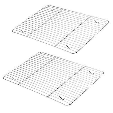 P&P CHEF Cooling Rack Pack of 2 Stainless Steel Baking Racks for Baking Roasting Grilling Drying Rectangle 15.3 x11.25 x0.6 Oven & Dishwasher Safe
P&P CHEF Cooling Rack Pack of 2 Stainless Steel Baking Racks for Baking Roasting Grilling Drying Rectangle 15.3 x11.25 x0.6 Oven & Dishwasher Safe