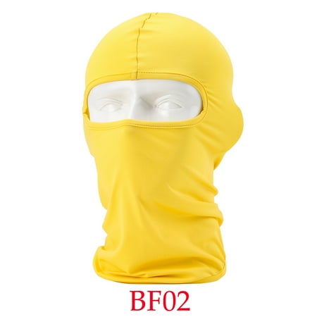 Areyourshop Full Face Mask lycra Balaclava Ultra-thin Motorcycle Cycling Ski Neck Protecting