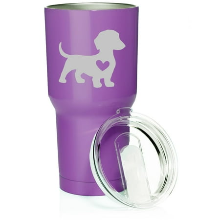 Smooth Body Tumbler Stainless Steel Vacuum Insulated Travel Mug Cup Gift Cute Dachshund With Heart (30 oz Purple)
Smooth Body Tumbler Stainless Steel Vacuum Insulated Travel Mug Cup Gift Cute Dachshund With Heart (30 oz Purple)
