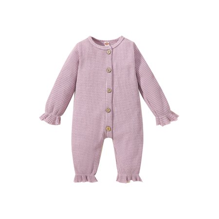 Ma&Baby Kids Baby Boys Girls Fall Romper Long Sleeve Round Neck Button Down Waffle Knit Jumpsuit
Ma&Baby Kids Baby Boys Girls Fall Romper Long Sleeve Round Neck Button Down Waffle Knit Jumpsuit