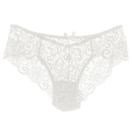 

TAIAOJING Thongs For Women Lace Cutout Hollow Waist Bikini Panties