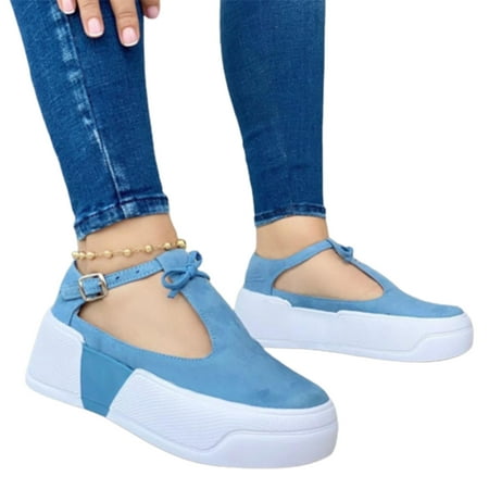 Womens Sandals Casual Summer Beach Shoes Buckle Design Lightweight for Women