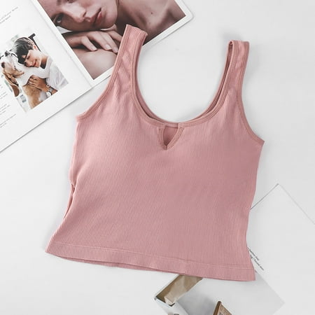 DENGDENG Women Sexy Seamless Bra Stretch Padded Bralette Everyday Fixed Cup Wireless Crop Top Yoga Bralette
DENGDENG Women Sexy Seamless Bra Stretch Padded Bralette Everyday Fixed Cup Wireless Crop Top Yoga Bralette