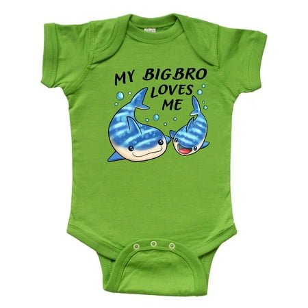 Inktastic My Big Bro Loves Me- whale shark Gift Baby Boy or Baby Girl Bodysuit
Inktastic My Big Bro Loves Me- whale shark Gift Baby Boy or Baby Girl Bodysuit