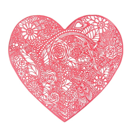 Gogosir Heart-Shaped Rose Placemat 5PCS Coaster For Wedding Party Valentines Day Table Decor
Gogosir Heart-Shaped Rose Placemat 5PCS Coaster For Wedding Party Valentines Day Table Decor