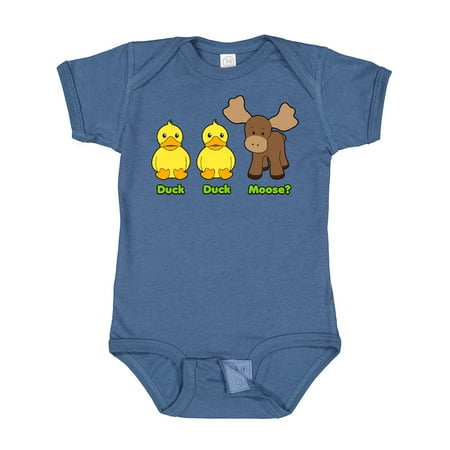 Inktastic Duck Duck Moose Gift Baby Boy or Baby Girl Bodysuit