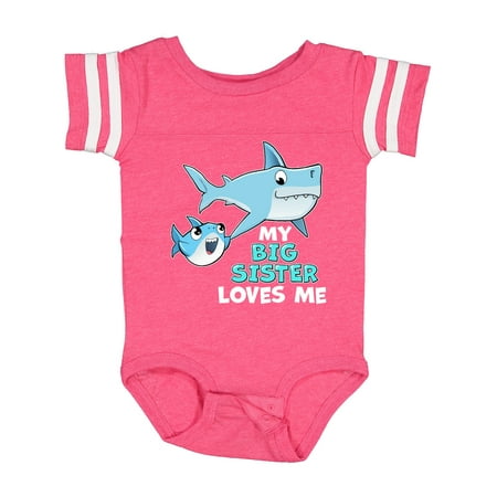 Inktastic My Big Sister Loves Me with Cute Sharks Gift Baby Boy or Baby Girl Bodysuit
Inktastic My Big Sister Loves Me with Cute Sharks Gift Baby Boy or Baby Girl Bodysuit
