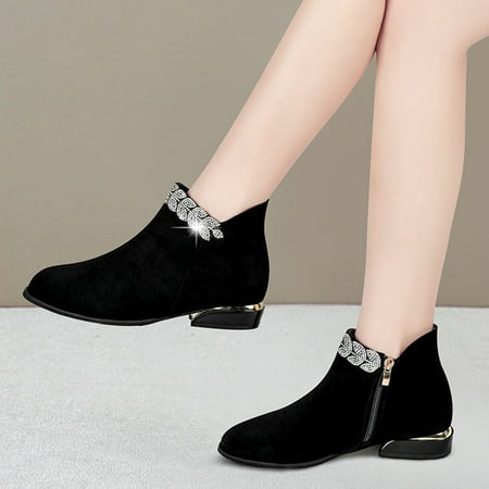 Gubotare Work Boots Womens Ankle Boots Slip on Cutout Pointed Toe Snakeskin Chunky Stacked Mid Heel Bootie Black 6.5
Gubotare Work Boots Womens Ankle Boots Slip on Cutout Pointed Toe Snakeskin Chunky Stacked Mid Heel Bootie Black 6.5