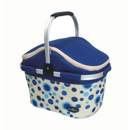 Collapsible Picnic Cooler Basket in Blue