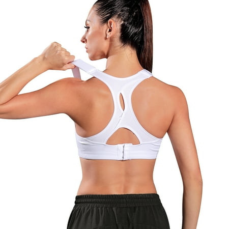 Eleady Womens High Impact Racerback Sports Bras Front Adjustable Wirefree Workout Tops Bounce Control Gym Activewear Bra(White Medium)
Eleady Womens High Impact Racerback Sports Bras Front Adjustable Wirefree Workout Tops Bounce Control Gym Activewear Bra(White Medium)