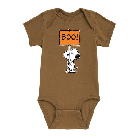 Peanuts - Snoopy Boo Sign - Infant Baby One Piece