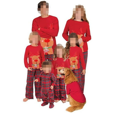 EYIIYE Family Matching Christmas Pajamas Set Long Sleeve Reindeer Print Plaid Pants Xmas Sleepwear PajamaGram
EYIIYE Family Matching Christmas Pajamas Set Long Sleeve Reindeer Print Plaid Pants Xmas Sleepwear PajamaGram