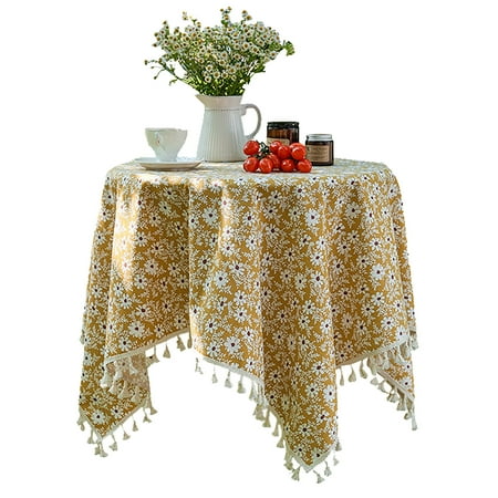 2 Pcs Square Tablecloth Polyester Cotton Floral Tablecloth With Tassel Classic Table Cover For Restaurant Cafe Garden Party Festival Wedding -Yellow-140*250cm
2 Pcs Square Tablecloth Polyester Cotton Floral Tablecloth With Tassel Classic Table Cover For Restaurant Cafe Garden Party Festival Wedding -Yellow-140*250cm