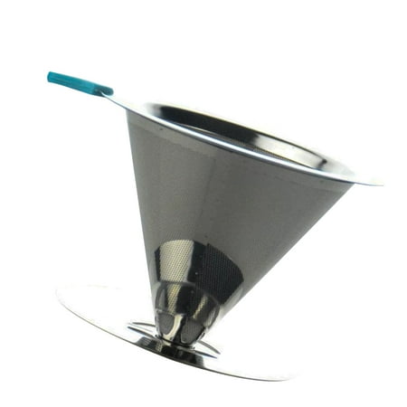 Stainless Steel Coffee Filter Practical Coffee Dripper Coffee Funnel with Base Silver (1-2 Cups) Random Handle Color
Stainless Steel Coffee Filter Practical Coffee Dripper Coffee Funnel with Base Silver (1-2 Cups) Random Handle Color