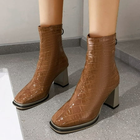 XIAOFFENN Ankle Boots For Women Dressy Suede Boots For Women Womens Fashion Solid Boots Zipper Women Round Head Midheel Boots Shoes Ankle Boots For Women
XIAOFFENN Ankle Boots For Women Dressy Suede Boots For Women Womens Fashion Solid Boots Zipper Women Round Head Midheel Boots Shoes Ankle Boots For Women