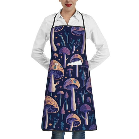 Rocae Floral Hippie Mushrooms for Kitchen Aprons for Women Adjustable Cooking Kitchen Chef Apron for Men with Pockets
Rocae Floral Hippie Mushrooms for Kitchen Aprons for Women Adjustable Cooking Kitchen Chef Apron for Men with Pockets