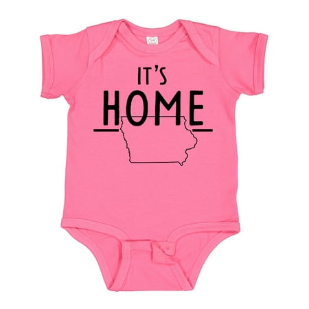 Inktastic It s Home- State of Iowa Outline Gift Baby Boy or Baby Girl Bodysuit