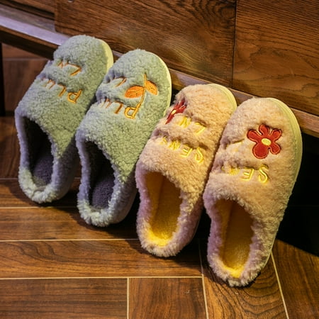 Cathalem Slippers for Women Indoor Outdoor Winter Couples Wimen Warm Home Baotou Plush Soft Bottom Comfortable Fowerr Flat Cotton Shoes Pink 7.5
Cathalem Slippers for Women Indoor Outdoor Winter Couples Wimen Warm Home Baotou Plush Soft Bottom Comfortable Fowerr Flat Cotton Shoes Pink 7.5