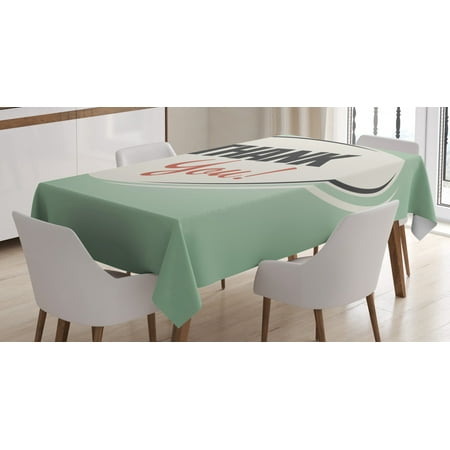 Thank You Tablecloth Lettering in Speech Bubble Retro Design Graphic Rectangular Table Cover for Dining Room Kitchen 60 X 84 Laurel Green Eggshell Dark Grey Dark Salmon by Ambesonne
Thank You Tablecloth Lettering in Speech Bubble Retro Design Graphic Rectangular Table Cover for Dining Room Kitchen 60 X 84 Laurel Green Eggshell Dark Grey Dark Salmon by Ambesonne