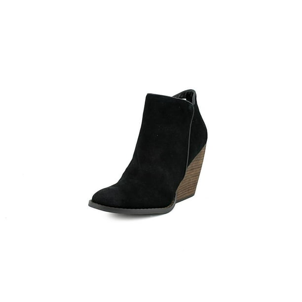 Very Volatile Whitby Women Round Toe Suede Black Ankle Boot