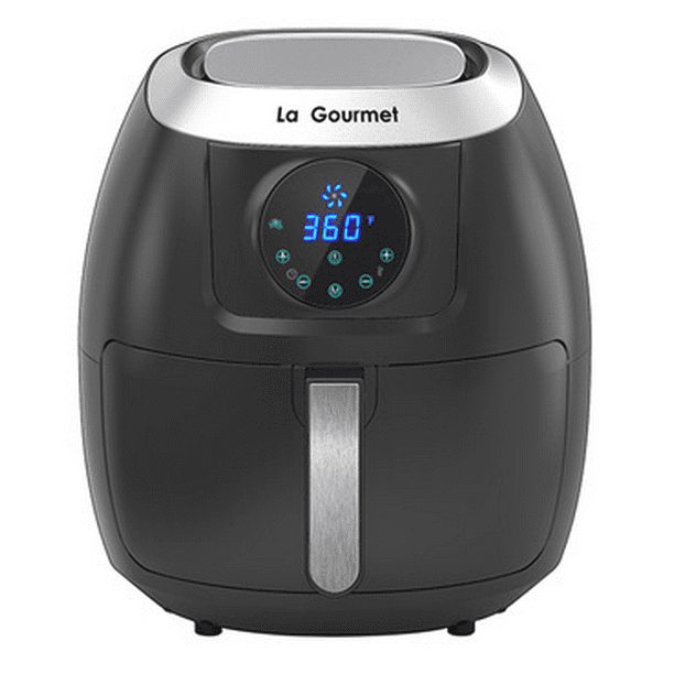 La Gourmet 7.2 Quart Multi Functional Oil Free Digital Air Fryer & Convection Oven, Black