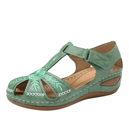 Fidelma Women s sandals Women s Wedge Heel Flip Flops Slope Heel Embroidered Sandals Slippers Shoe Green-43
Fidelma Women s sandals Women s Wedge Heel Flip Flops Slope Heel Embroidered Sandals Slippers Shoe Green-43